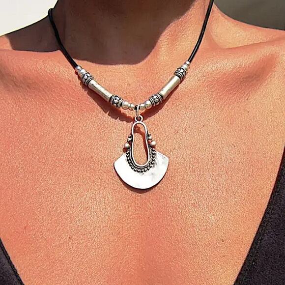 Handmade Bohemian Tribal Necklace - Picture 2 of 5